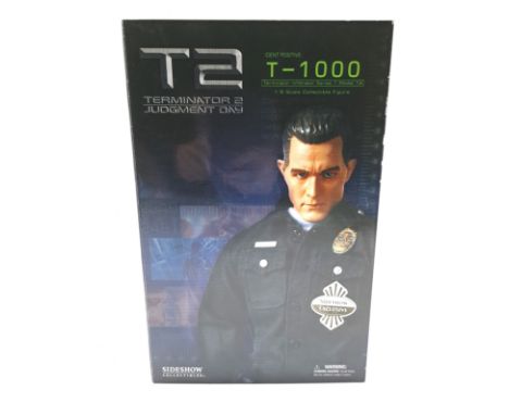 Sideshow Collectibles Terminator 2 Judgement Day T-1000 1:6 Scale Collectible Figure. Mint within Excellent Packaging