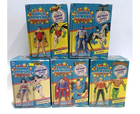 Kotobukiya DC Super Heroes 1/10 Scale Action Figure x5 Includes Batman, Wonder Woman, Superman, Robin &amp; Aquaman. Near Min