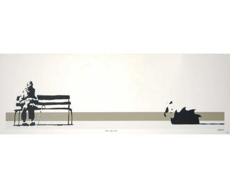 Banksy (British 1974-), 'Weston Super Mare', 2003, screenprint in colours on wove paper, signed and dated in black ink, numbe