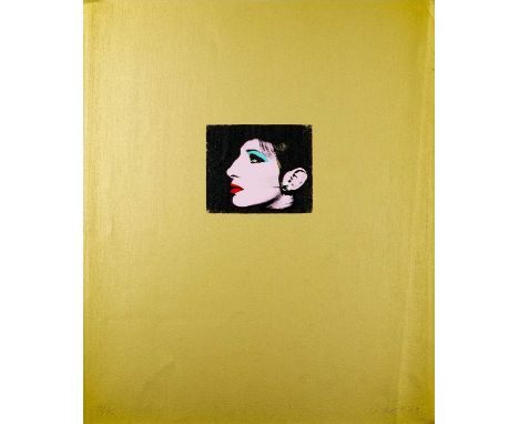 Deborah Kass (American 1952-), 'Gold Barbara', 2013, silkscreen in colours on wove paper, signed, dated, and numbered from an