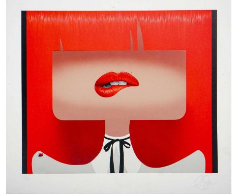 Oli Epp (British 1994-), 'Red', 2022, digital print with high gloss varnish on 410gsm Somerset Satin paper, signed and number