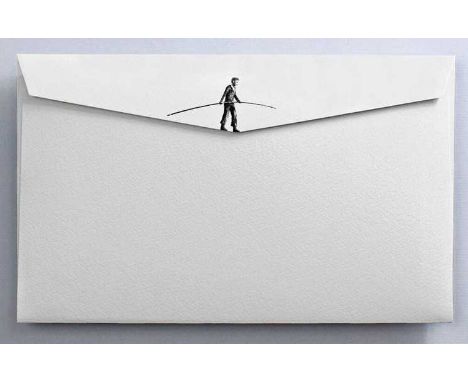 Pejac (Spanish 1977-), 'Love Letter', 2018, photopolymer print on custom-made envelope from 250gr Arches paper, signed and nu
