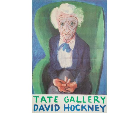 David Hockney (British 1937-), 'My Mother Bridlington', 1988, lithograph in colours on 250grm T.H Saunders Waterford paper, s