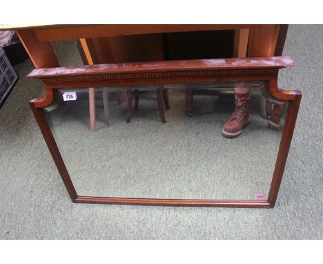 Edwardian Mahogany Dressing table mirror with bevel edge 