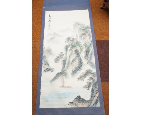 Large Chinese wall scroll, Safe travels 