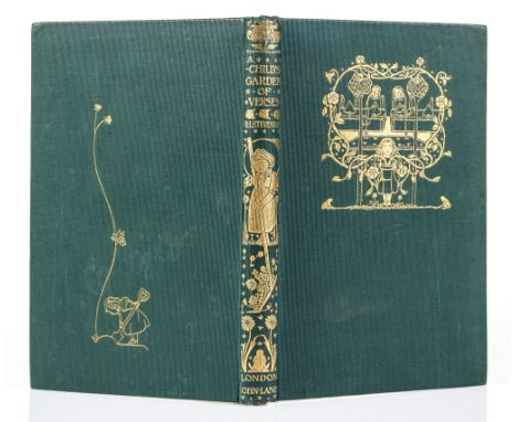 Stevenson (Robert Louis) - A Child's Garden of Verses,  first illustrated edition  ,   pictorial title and illustrations by C