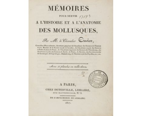 Memoires pour servir a l'Histoire et a l'Anatomie des Mollusques  ( Baron   G. L. C.)     Memoires pour servir a l'Histoire e