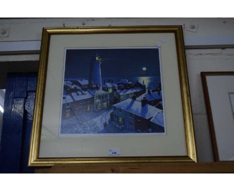 Garrard, Southwold Seasons - Winter coloured print, framed and glazed