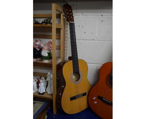 A Hohner acoustic guitar
