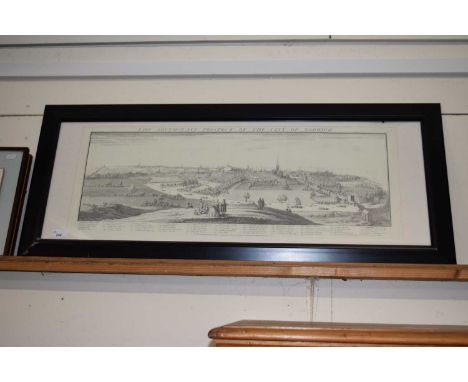 Reproduction monochrome print of the South East Prospect of the City of Norwich