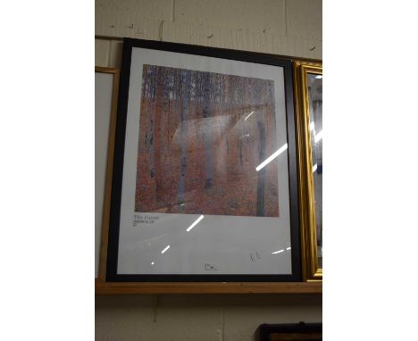 Gustav Climt, The Forest, coloured print
