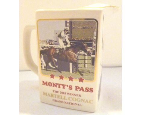 Montys Pass 2003 Martell Cognac Grand National winner limited edition water jug, 193/200