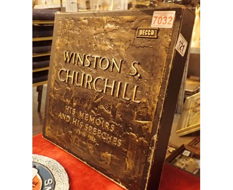 Decca records set of twelve LP records Winston Churchill His Memoirs and Speeches in slip case 