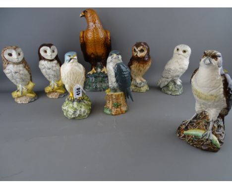 Royal Doulton ceramics - collection of eight Whyte &amp; Mackay Scotch whisky birds of prey