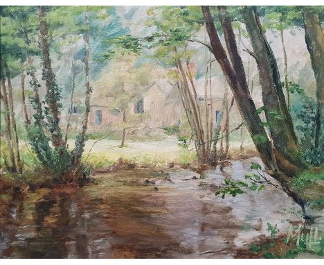 Maureen Davie
Oil on canvas
"Cotehele Mill, Cornwall", signed lower right together with

Joan Tucker
Watercolour
Coastal scen