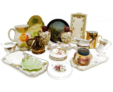 Quantity of assorted 1930's, 40's and 50's china to include Carltonware, Hartley, Arthur Wood, Crown Devon, Sylvac, Denby, Ro