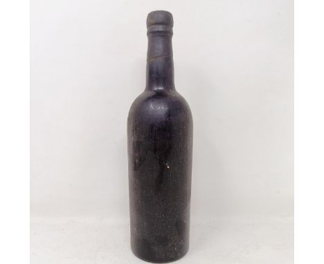 A bottle of 1965 vintage port, producer unknown, vintage on capsule indistinct  Provenance: From a West Country House, stored