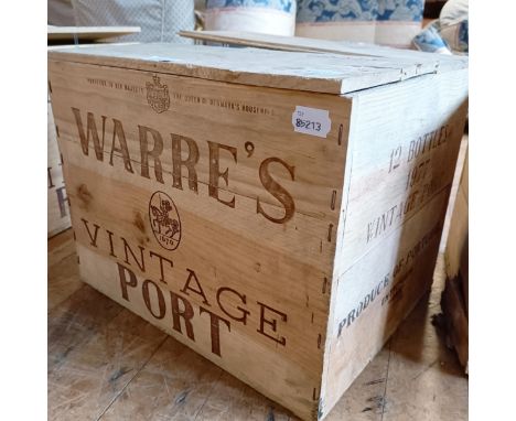 Twelve bottles of vintage port, 1977, Warre's (12)  Provenance: From a West Country House, stored in a temperature and humidi