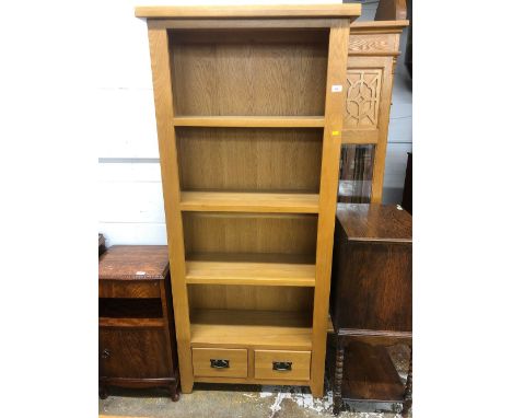 Oak open shelf unit