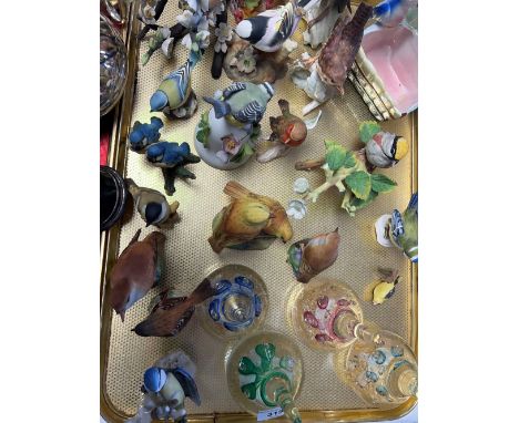 Quantity of various bird ornaments including Goebel; Royal Worcester etc 