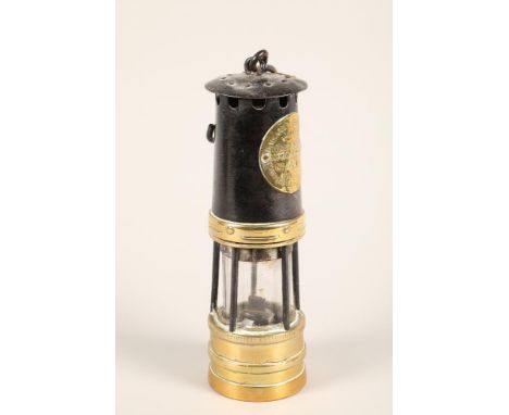 Hailwood &amp; Ackroyd iron and brass miners lamp 