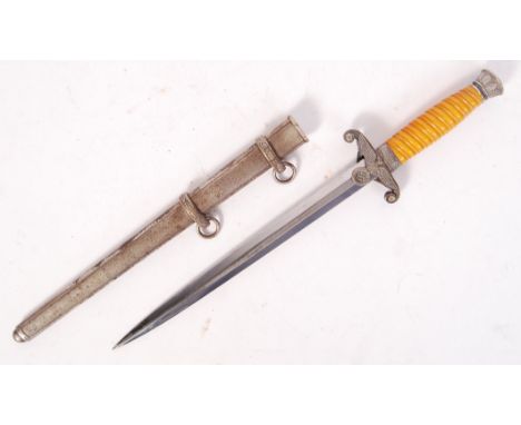 A WWII Second World War style German Third Reich Nazi officer's Wehrmacht Army dress dagger. The blade with RZM M7/36 etched 