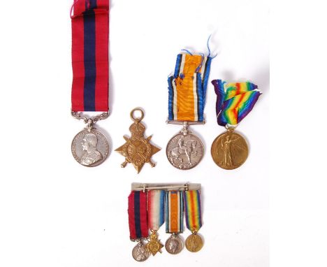 An incredible original WWI First World War medal group, belonging to a 44507 Company Quartermaster Sergeant ( CQMS ) E.W. Day