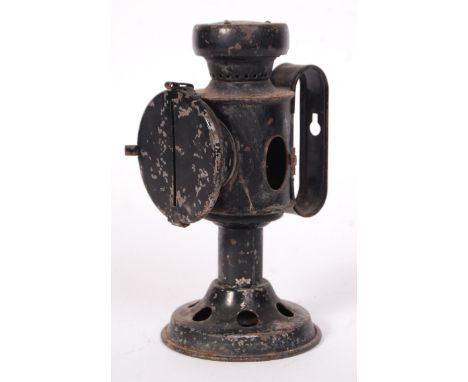 A rare WWII Second World War military issue blackout lamp / lantern. Makers marks to side for Bladon &amp; Son Ltd. 1941 patt