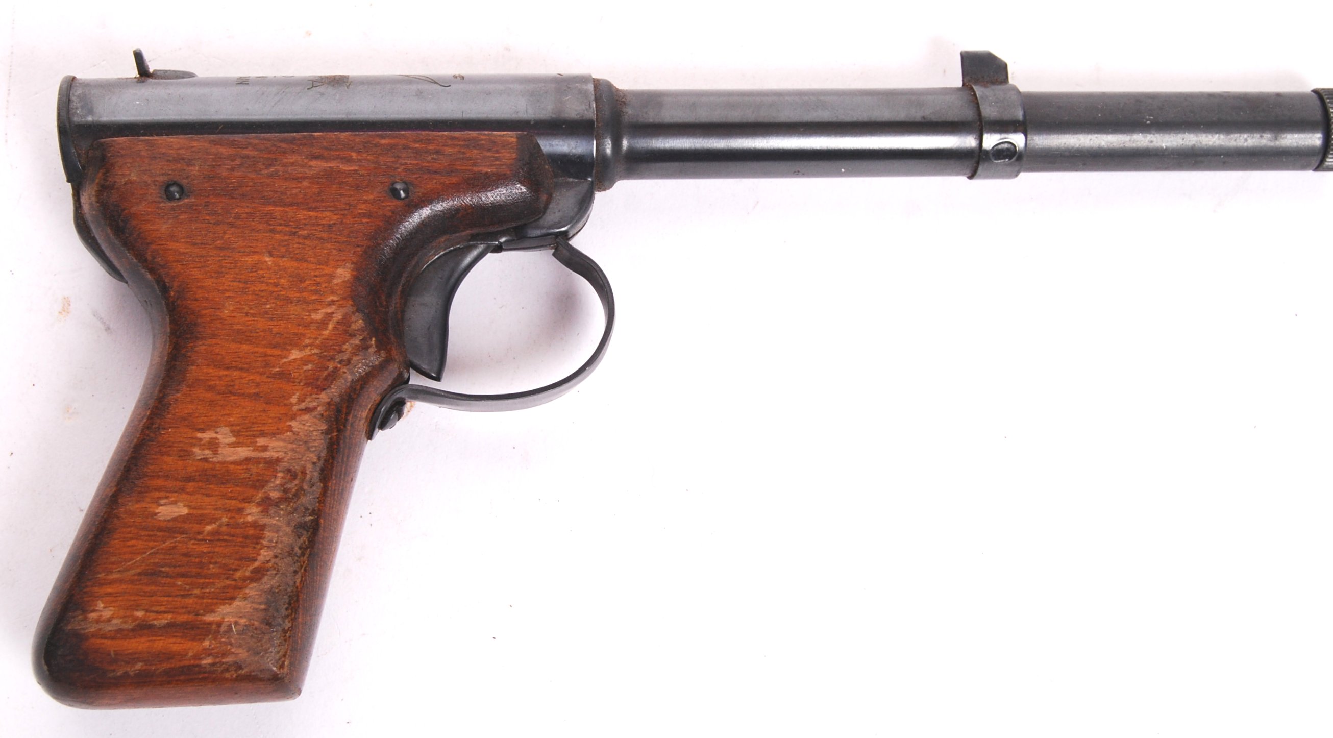 An original vintage Diana made ' Model 2 ' Gat style popout air pistol. One of the best conditio