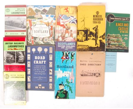 A charming collection of vintage 1950's transport / travel related ephemera. To include; 2x Ian Allen ABC British Railways Lo