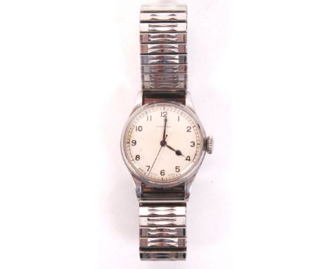 A rare original WWII Second World War Pilot's or Navigator's Longines wrist watch. Gentleman's military issue watch, with Air