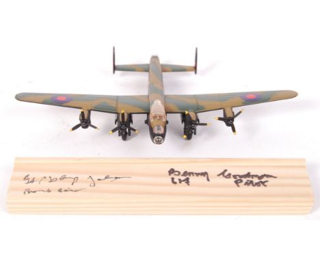 A 1:144 scale Corgi made diecast model Dambusters Lancaster Bomber AJ-G. Highly detailed model. Supplied with a presentation 