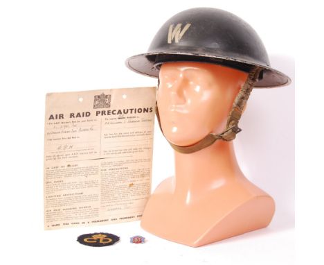 A rare and interesting collection of local Bristol interest Air Raid Warden effects - from an ARP Warden ' William Searle ' -