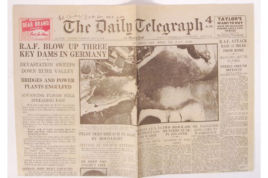 Dambusters replica Newspaper