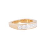 Ring mit 6 Prinzessdiamanten zus. ca. 1,9 ct,
