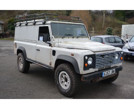 A Land Rover Defender 110 Long Wheel-base Hard Top 4 cylinder TDCi 2,402 cc Turbo Diesel engined, 6-speed Manual gearbox work