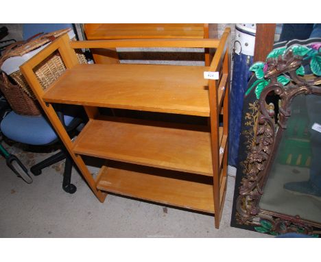 A folding shelf unit.