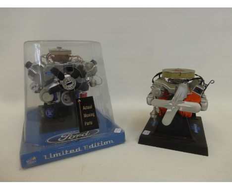 Two Liberty Classic 1/16' scale engines - Ford 427 SOCH and a Chevrolet V-8.