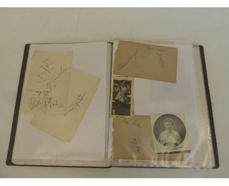 A comprehensive collection of autographs from the theatre including tennis players - Billie Jean King, (MOFFIT) Charles R. Mc