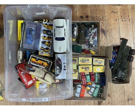 Collection of Diecast model cars including Corgi, Dinky Early Yesteryear, etc.
