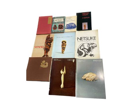 Ten various books and catalogues on Netsuke including Netsuke by Louise O'Brien and Netsuke by Smith and Barker.