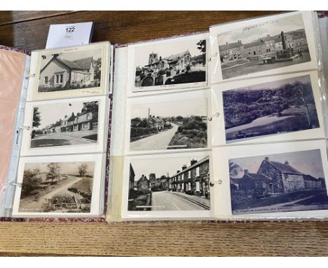 Two albums of Yorkshire / North East postcards (predominantly Hutton Rudby) inc Phoenix Series, Steven Series, RP street scen