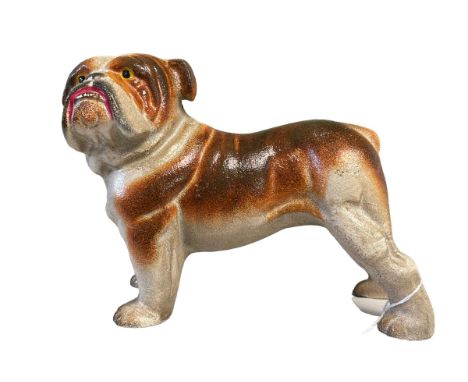 Cast metal model of a Bulldog.