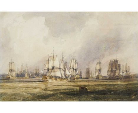 William Callow RWS (British, 1812-1908) La Rade de Brestsigned 'WCallow' lower leftpencil and watercolour, with scratching ou
