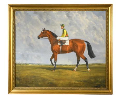 Michael Jeffery (British, 1941-2013) Nijinsky with Lester Piggott up, 1970 Triple Crownsigned 'Michael Jeffery' and dated 197