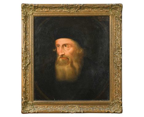 English School, 19th Century Portrait of John Wycliffe (c.1330-1384)inscribed upper right 'John Wickliffe: / Died An.o: 1384: