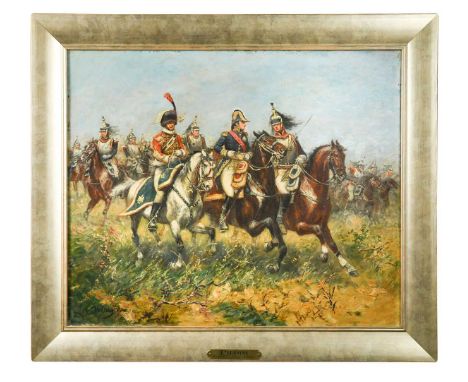 Paul Emile Léon Perboyre (French, 1851-1929)  Marshall Ney, 1st Prince de la Moskowa, 1st Duke of Elchingen (1769-1815) on ca