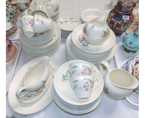 A 1950's J & G Meakin "Sol" diner and tea service, 96 pieces approx