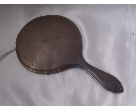 Hand mirror with engine turned back. Birm 1918     