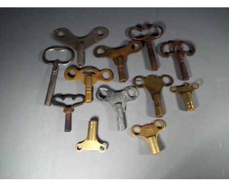 A box of clock keys.